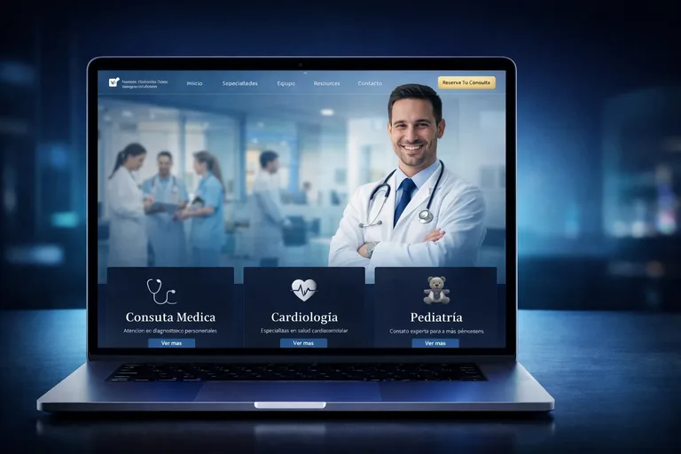 Proyecto conceptual de página web para clínica o centro médico