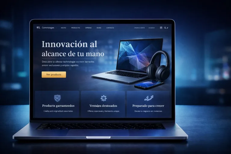 Proyecto conceptual de tienda o marca tecnológica